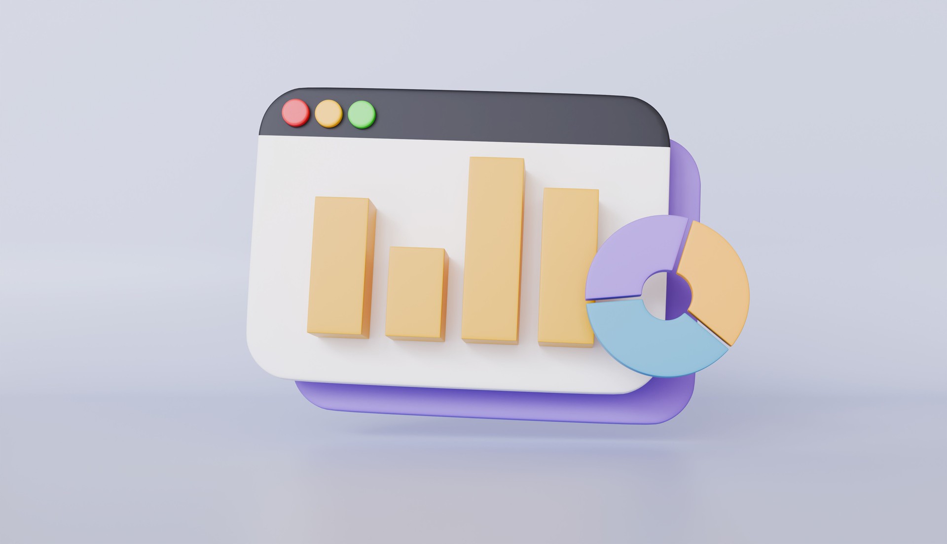 Business report chart and donut chart graph growth diagram, SEO optimization, business strategy, data analytics, growth business success